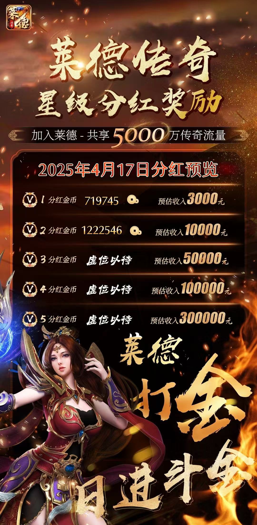 《莱德传奇》扶持团队+升星扶持+官方扶持，每日领取