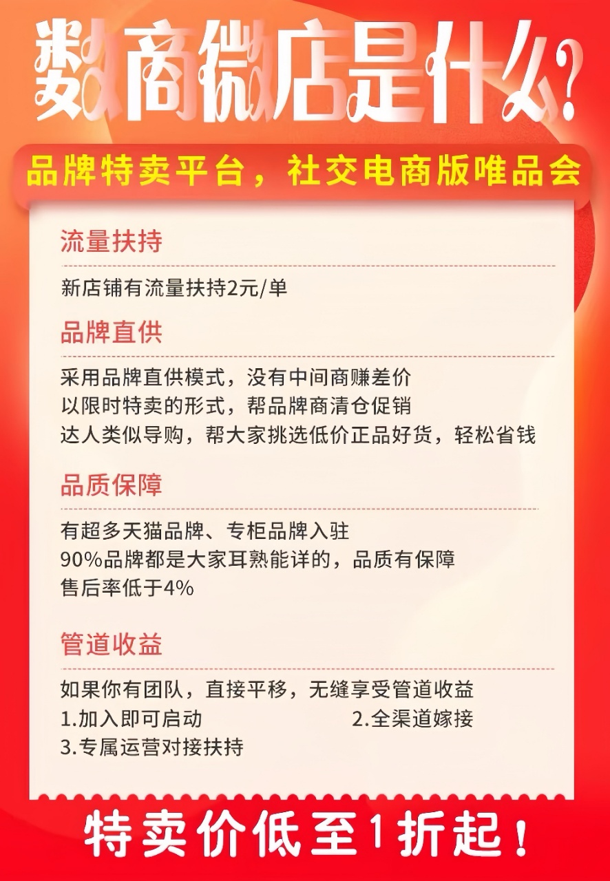 数商微店，全新玩法，总部一手对接，扶持拉满，即将火爆上线