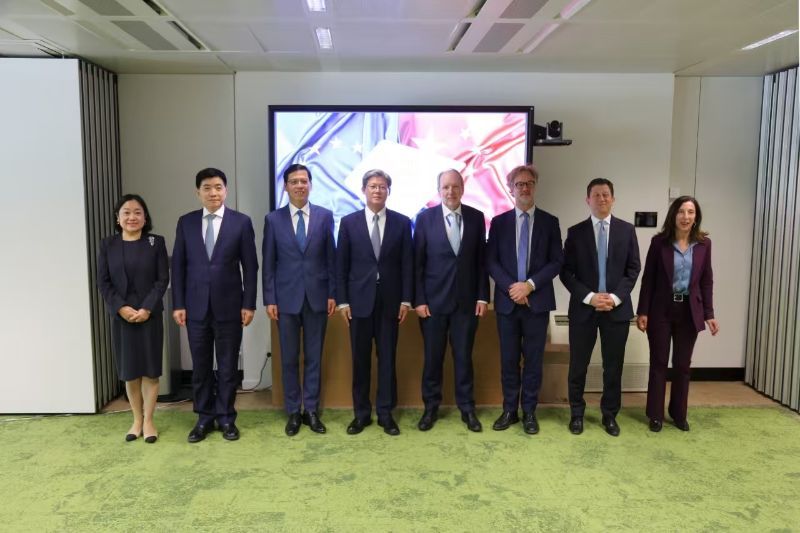 中欧金融工作组第二次会议在比利时布鲁塞尔举行