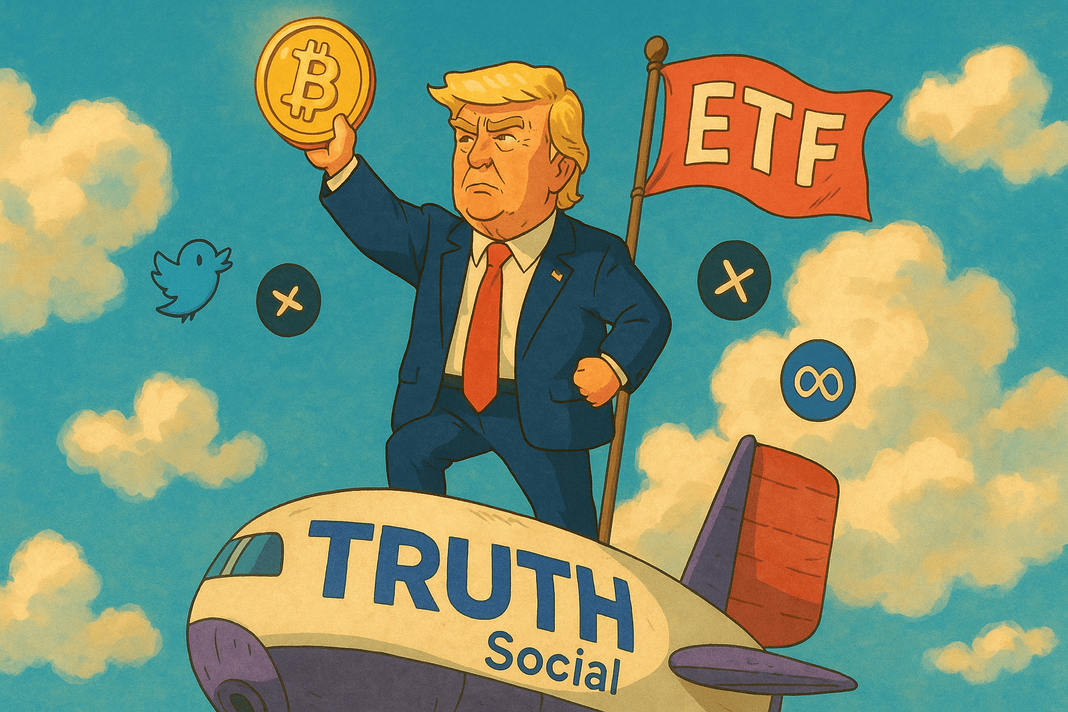 特朗普自家人操盘SEC？Truth Social比特币ETF引爆监管风暴